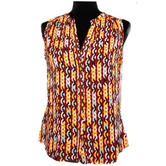 ⭐️ Banana Republic Multi-Colored Sheer Top - Picture 1 of 10